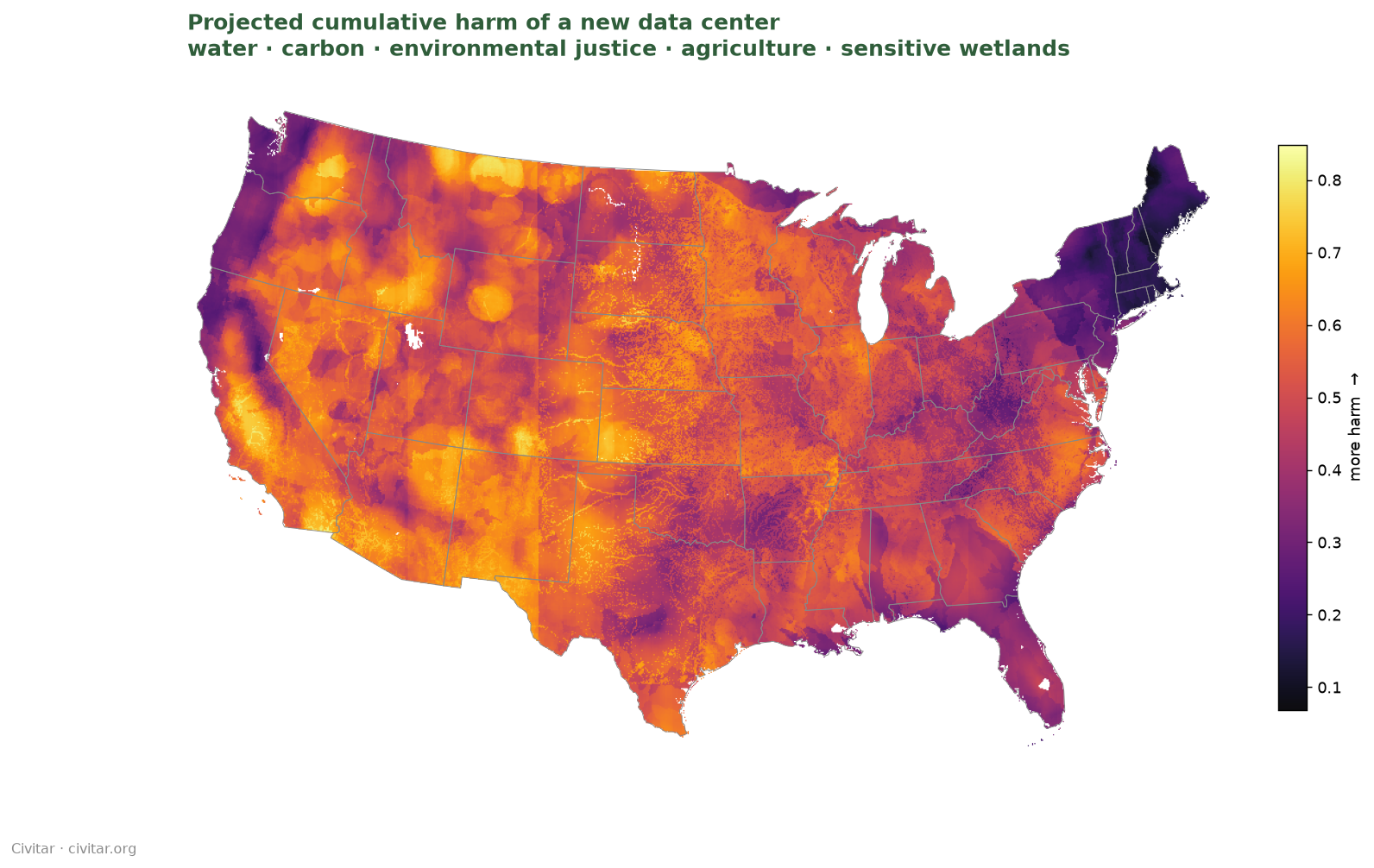 Cumulative harm surface